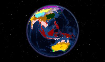 CliMond: Koppen globe